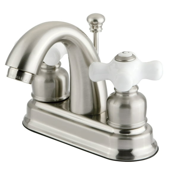 Kingston Brass GKB5618PX 4 in. Centerset Bathroom Faucet, Brushed Nickel