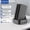 Black, variant on Domars 3pcs Share Portable Charge Power Bank with Station Dock 8000mAh Power Bank Packs, External Battery Built-in 3-in-1 Charging Cables, Suit for Office Cafe Home Party