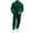 Green, variant on HAiming Mens Sets 2 Pieces Tracksuit Long Sleeve Button up Cargo Jacket and Jogger Pants Solid Color Outfits