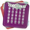 Royal Bingo Supplies Ez Clear 7" Shutter Bingo Cards, Retro Designs