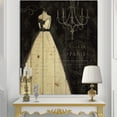 thumbnail image 2 of Designart 'French Fashion Couture I' Fashion Print on Natural Pine Wood, 2 of 3