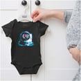 thumbnail image 5 of MTV Static Glitch Logo Moon Man Romper Boys or Girls Infant Baby Brisco Brands NB, 5 of 6