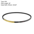 thumbnail image 2 of Unique Bargains A35 V-Belts 35' Mid-Perimeter, A-Section Rubber Drive Belt 2 Pieces, 2 of 3