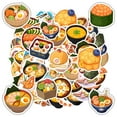 thumbnail image 3 of 35pcs-50pcs Japanese Food Stickers Cute Sushi Stickers Ramen Stickers for Laptops Guitars Fridge, 3 of 9