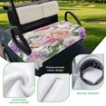 thumbnail image 5 of Golf Cart Seat Covers for 2 Seater, Pink Purple Hydrangea Soft Microfiber Cart Seat Towel Blanket, Spring Pastoral Flowers Absorbent Breathable Non Slip Bench Seats Protector for Golf Course 51"x31", 5 of 9