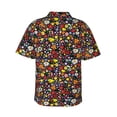 thumbnail image 3 of Daiia Spring And Summer Flowers Hawaiian Shirt for Men Gentle Cotton Regular Short Sleeve Casual-3X-Large, 3 of 9