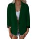 thumbnail image 1 of Gibobby Blazer mujer casual Blazer ligero para mujer con botones de solapa ajuste delgado para trabajo y oficina(Verde,G), 1 of 4
