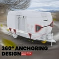 thumbnail image 5 of KING BIRD 13'- 16' Upgraded Fiberglass RV Cover Travel Trailer Cover, Utility Camper Cover, 5 of 9