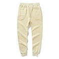 thumbnail image 3 of Pants for Women 2024 Clearance Active Athletic Sweatpants Straight Leg Ladies Joggers Sweatpants Sweat Pants Women Lounge Drawstring Khaki 3XL, 3 of 5