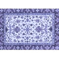thumbnail image 1 of Ahgly Company Machine Washable Indoor Rectangle Abstract Blue Modern Area Rugs, 4' x 6', 1 of 4