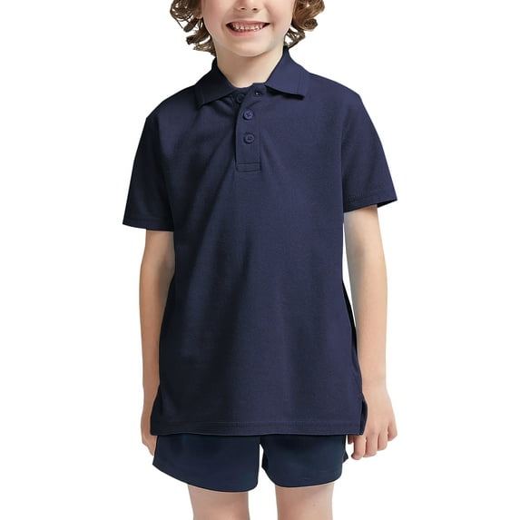 Hat and Beyond Kids Uniform Short Sleeve Stretch Soft Pique Polo T-Shirts, Sizes 4-20