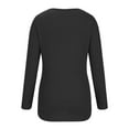 thumbnail image 5 of Besolor Womens Spring Fall Tunic Tops Trendy V Neck Button Long Sleeve T-Shirt Casual Solid Color Ladies Going out Blouse, 5 of 9