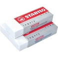 thumbnail image 1 of Eraser - STABILO Legacy 1186 - Pack of 3 - White, 1 of 5