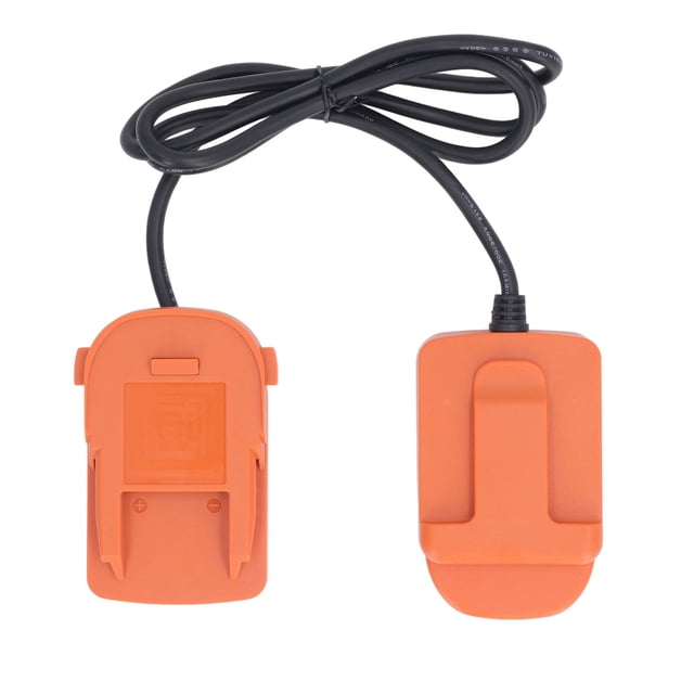 Cable de extensión con adaptador de batería de litio y reductor de peso para herramientas eléctricas de litio RIDGID AEG de 18 V