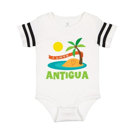 

Inktastic I Love Antigua Gift Baby Boy or Baby Girl Bodysuit