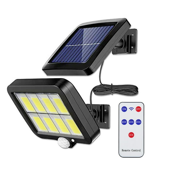 Solar Street Lights Yard Porch Remote Control Wall Lamp (Light Decoration)