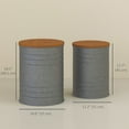 thumbnail image 3 of HOMCOM Nesting Coffee Table Set of 2 with Lids, Hidden Space, 3 of 10