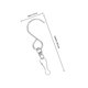 thumbnail image 2 of OUNONA 10Ud Swivel De Metal Plateado Para Colgar Faroles, Móviles Y En Jardín, 2 of 8