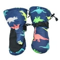 thumbnail image 2 of Childrens Ski Gloves Cold Non-Slip Warm Colorful Dinosaur, 2 of 3