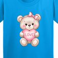 thumbnail image 4 of Inktastic Cute Teddy Bear with Heart Love Youth T-Shirt, 4 of 5