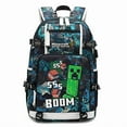 thumbnail image 6 of Minecraft Printed Backpack My World Game Travel Bag Outdoor Large Capacity,mu,606-RD-Red 12, 6 of 11