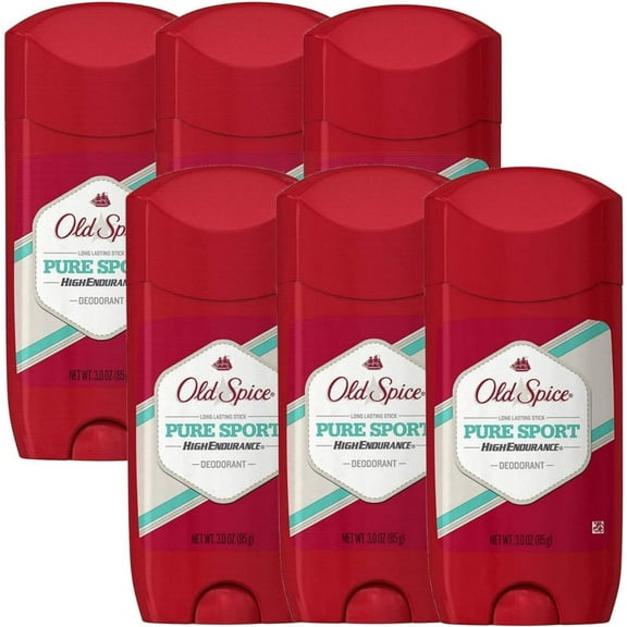 Old Spice High Endurance Deodorant for Men, Pure Sport - 3 Oz / 85g x 6 Pack