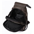 thumbnail image 4 of PRIYAL PU Casual Backpack,Men Women Casual Leather Laptop Backpack，Daily Commuter Leather Backpack，Work Bag, 4 of 4