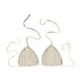 thumbnail image 1 of QHFBli Women's Casual Hand Crocheted Solid Color Swimsuit Bikini Swimsuit Top, 1 of 3
