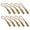 Coffee, variant on 10pcs Zipper Pull Puller End Fit Rope Replacement Clip Buckle Fixer