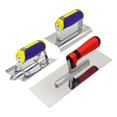 thumbnail image 1 of LOVEVER Concrete Tool Set 3 Piece Stainless Steel Flat Handle Spade Cement Kit Masonry Building Craft, 1 of 6