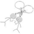 thumbnail image 1 of ADDHAT 2Ud Llavero Doodle En Inoxidable Decorativo Para Llaves Y, 1 of 7