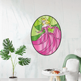 thumbnail image 2 of Aurora Sleeping Beauty Vinyl Stained Glass Film Static Cling Window Waterproof Decal for Girls Boys Kids Room Bedroom Nursery House Fun Home Decor Sticker Wall Art Vinyl Decoration (5x3 inch), 2 of 3