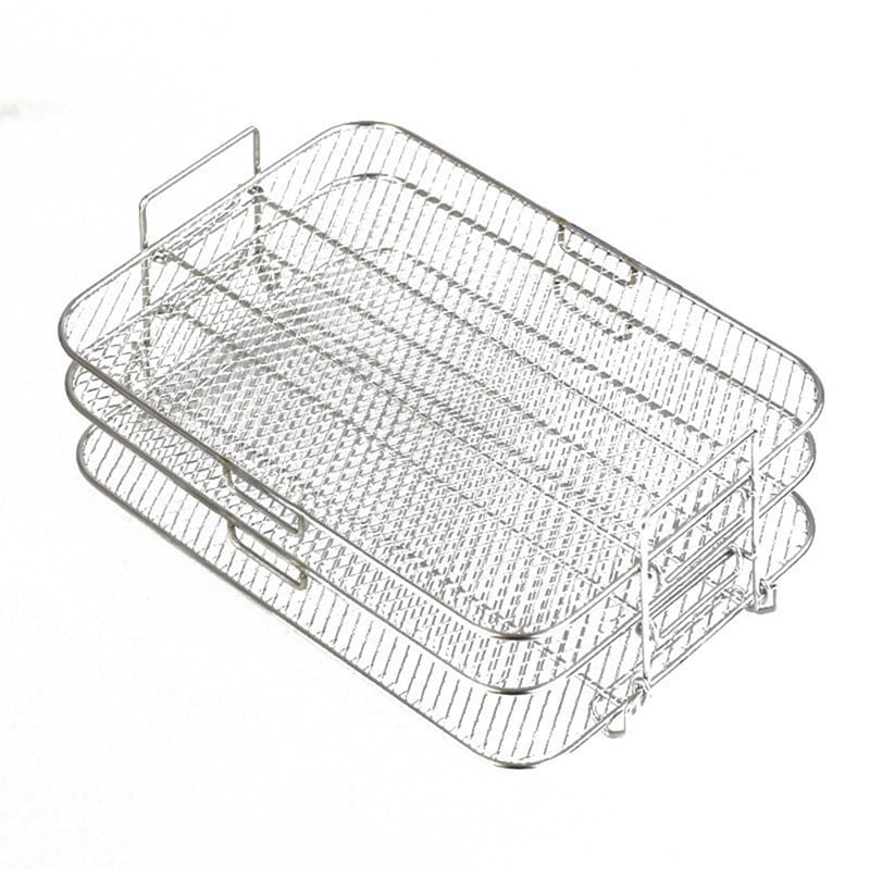 Air Fryer Rack for Ninja Foodi Grill XL FG551/IG601/IG651, Multi-Layer  Dehydrator Rack Air Fryer Accessories (Included Heat and Slip Resistant