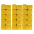thumbnail image 3 of Juego de dados en blanco de 30 Uds. De 16MM, cubos de dados de 6 caras redondeados de plástico para juegos, fiestas, pegatinas divertidas DIY, enseñanza de matemáticas, amarillo YUNYI BRAND  Deportes, 3 of 8