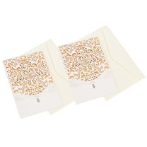 Masteelf  10 Sets Hallow Invitation Cards Romantic Wedding Invitations