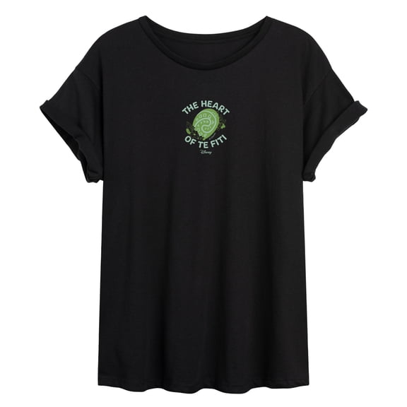 Moana Live Action - Heart Of Te Fiti - Juniors Oversized Graphic T-Shirt