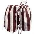 thumbnail image 5 of DHFJKG Women's Striped Shorts Mid Rise Elastic Drawstring Waist Casual Summer Beach Breathable Wide Leg Shorts Versatile Bottoms, 5 of 5