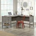 thumbnail image 2 of Pemberly Row L-shaped Farmhouse Engineered Wood Computer Desk in Mystic Oak, 2 of 18