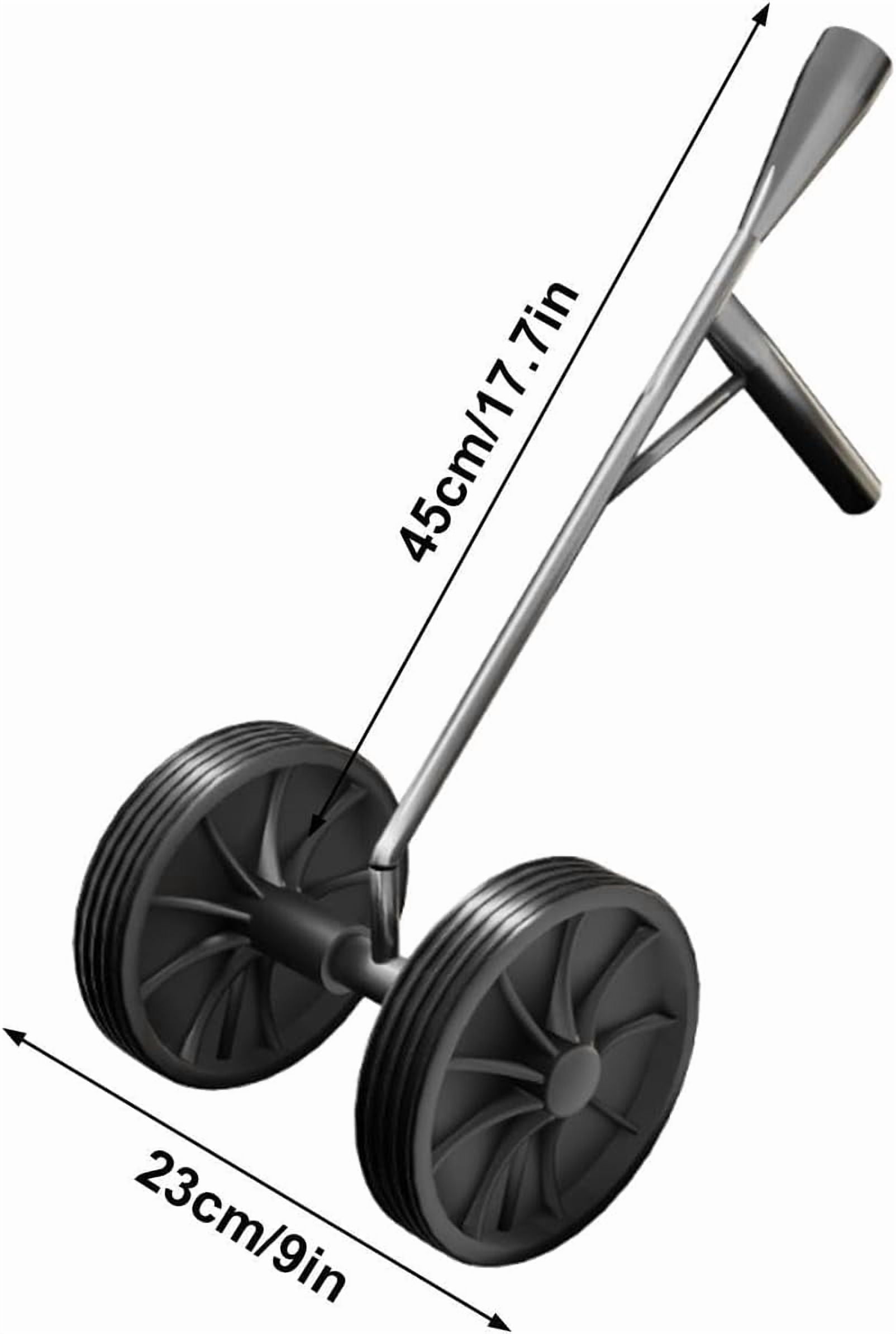 Double Wheel Garden Plow Hoe, Multi Function Cultivator Plow with Double Wheels | Gardening Tool for Soil Loosening Weeding, Farm Tool for Men Husband Father Gardener