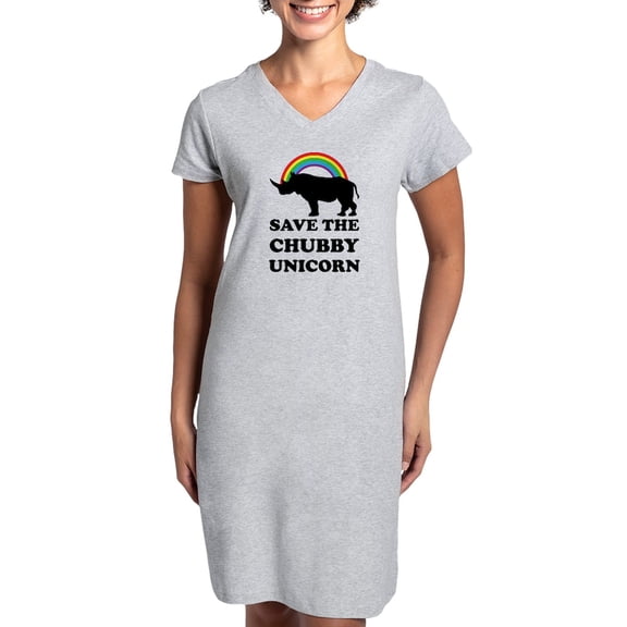 CafePress - Chubby Unicorn T Shirt - Women's Nightshirt