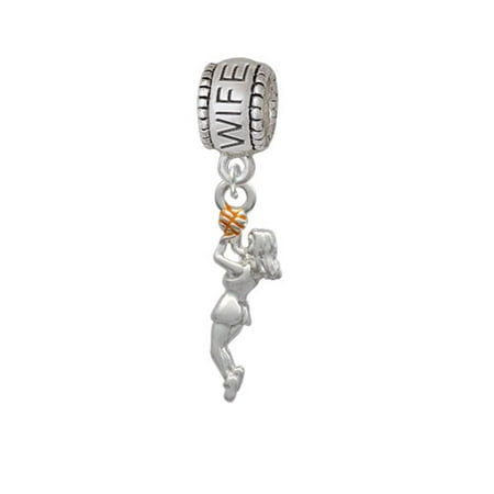 Basketball Player Girl - Wife Charm Bead