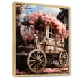 thumbnail image 2 of Designart "Pink Carriage Of Romance I" Old American Cart Floater Framed Canvas Prints, 2 of 5
