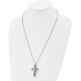 thumbnail image 4 of Chisel Stainless Steel Polished Cross Pendant on a Ball Chain Necklace - 24", 4 of 8