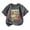 AB566 Dark Gray, variant on Bainana Girls First Day Of School T Shirts Letter Print Short Sleeve Tops Big Kids Breathable Back To School Tshirts