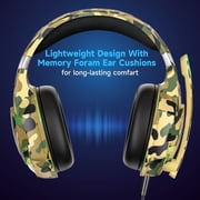 Gaming Headset for PS5/PS4/PC/Mac/Switch/Xbox,Wired Gaming Headphones with Noise-Canceling Mic,7.1 Surround Sound,RGB Lights