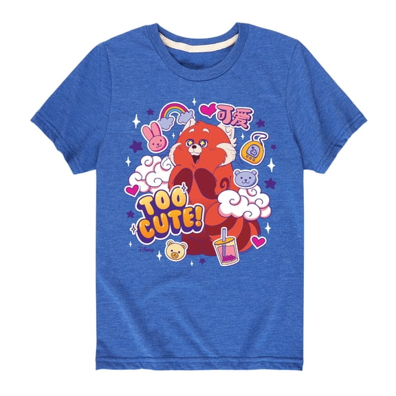 Turning Red - Too Cute Red Panda - Youth Short Sleeve Graphic T-Shirt