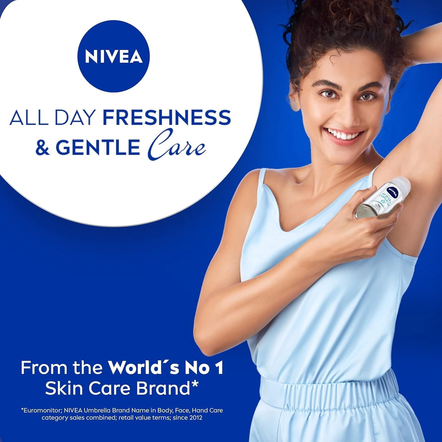 NIVEA WOMEN'S DEODORANT ROLL-ON Fresh Natural -Pack of 12