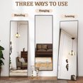 DNGZJAO 58”x18” Floor Mirror Full Length Bedroom Floor Body Mirror with