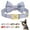 Blue, variant on Didog Personalized Dog Collar Cute Bow Tie Custom Pet Name Engraved Metal Buckle 2XS-S