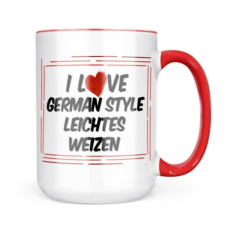 

Neonblond I Love German Style Leichtes Weizen Beer Mug gift for Coffee Tea lovers